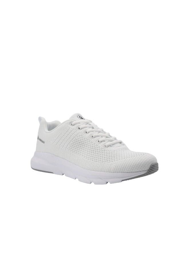 Lumberjack Connect Men’s White Sneakers – Lightweight Breathable Knit Running Shoes, Comfortable Cushion Sole Casual Sports Shoes for Men