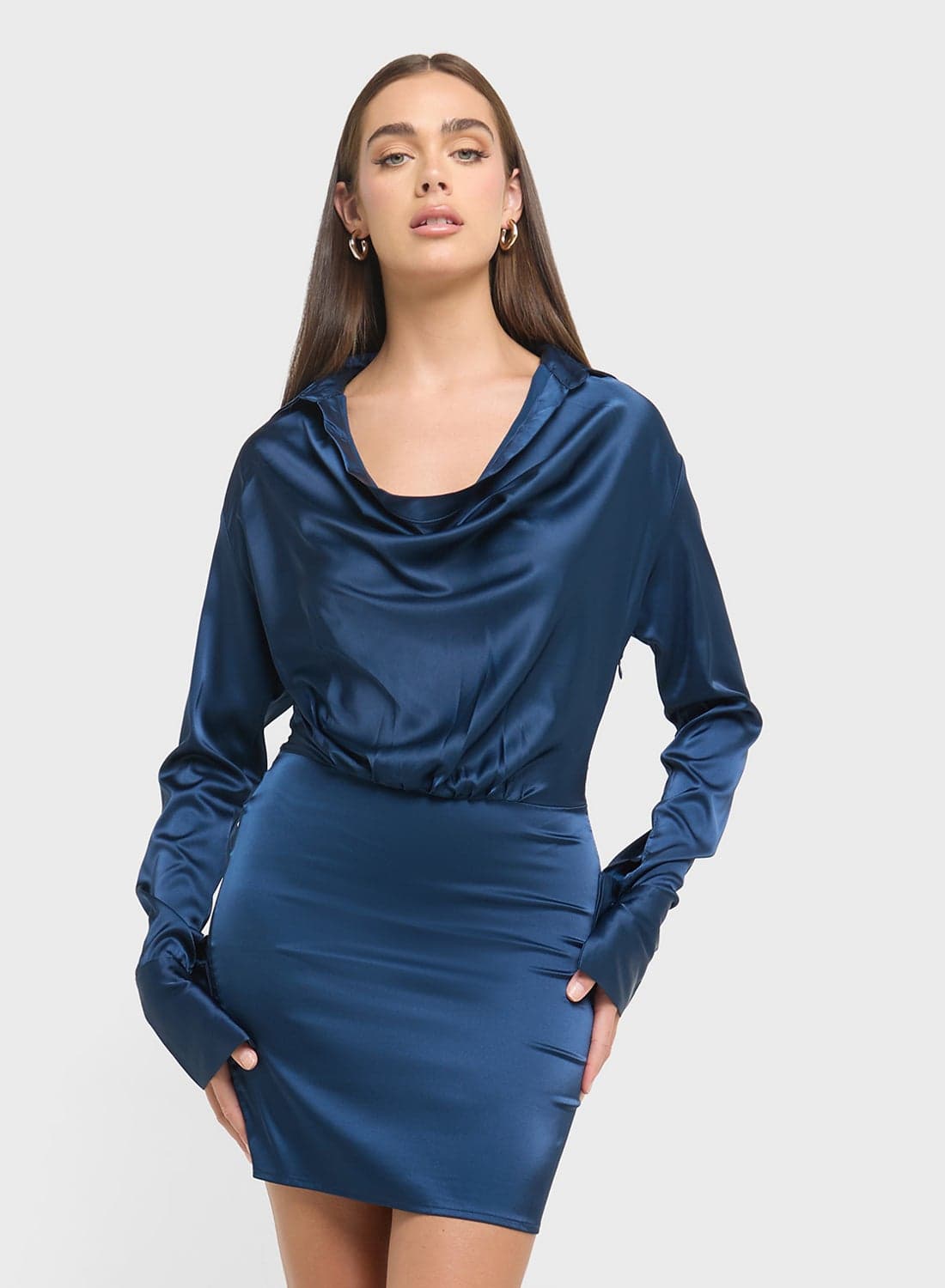 Cowl Neck Dress