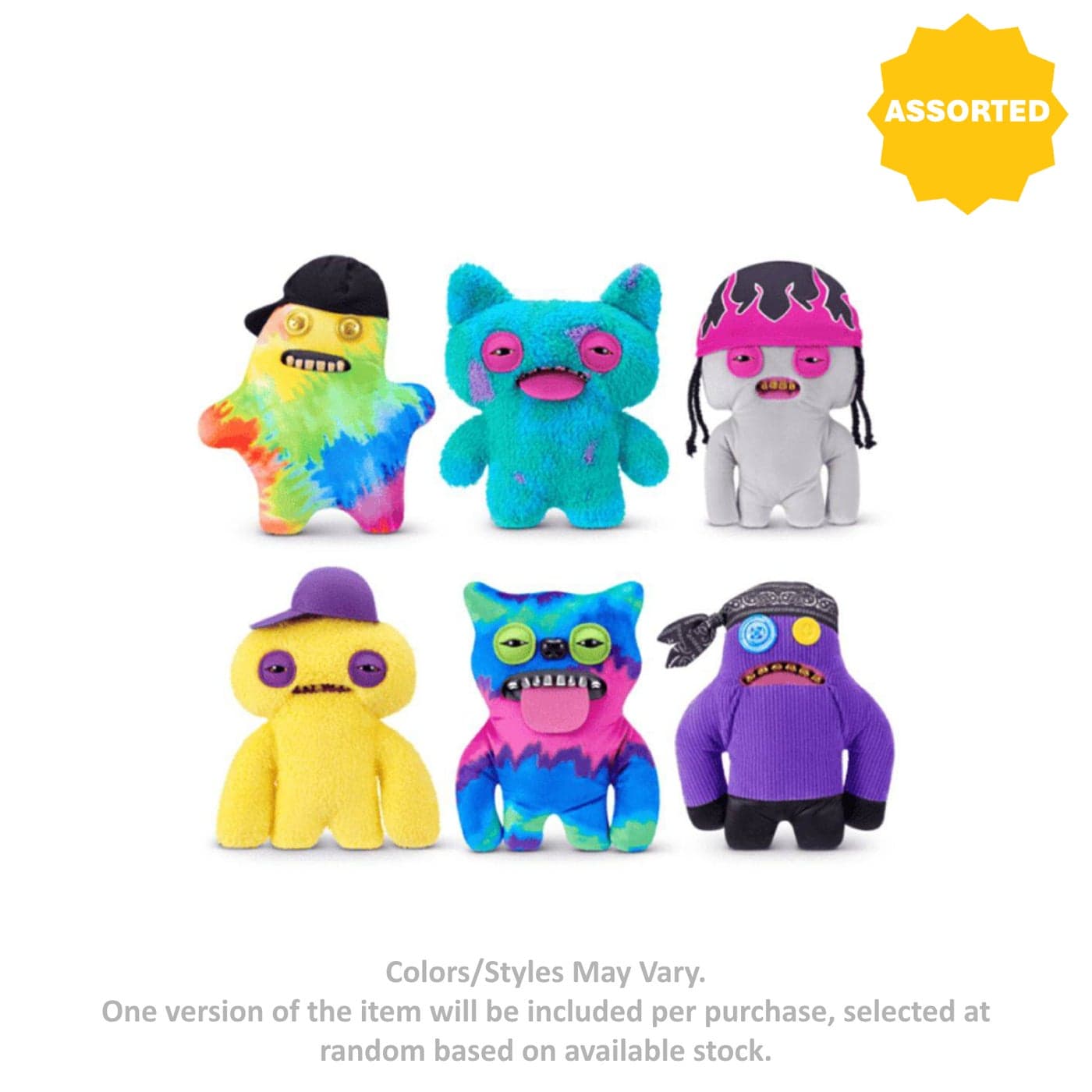 Fuggler Funny Ugly Monster Fugg Life Series 1 Plush Toy (22.86 cm, Assorted)