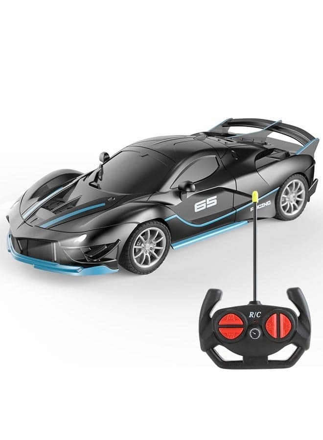 1:18 High Speed Black Remote Control Car With Cool Car Lights Battery Version 22 x 10 x 7 cm