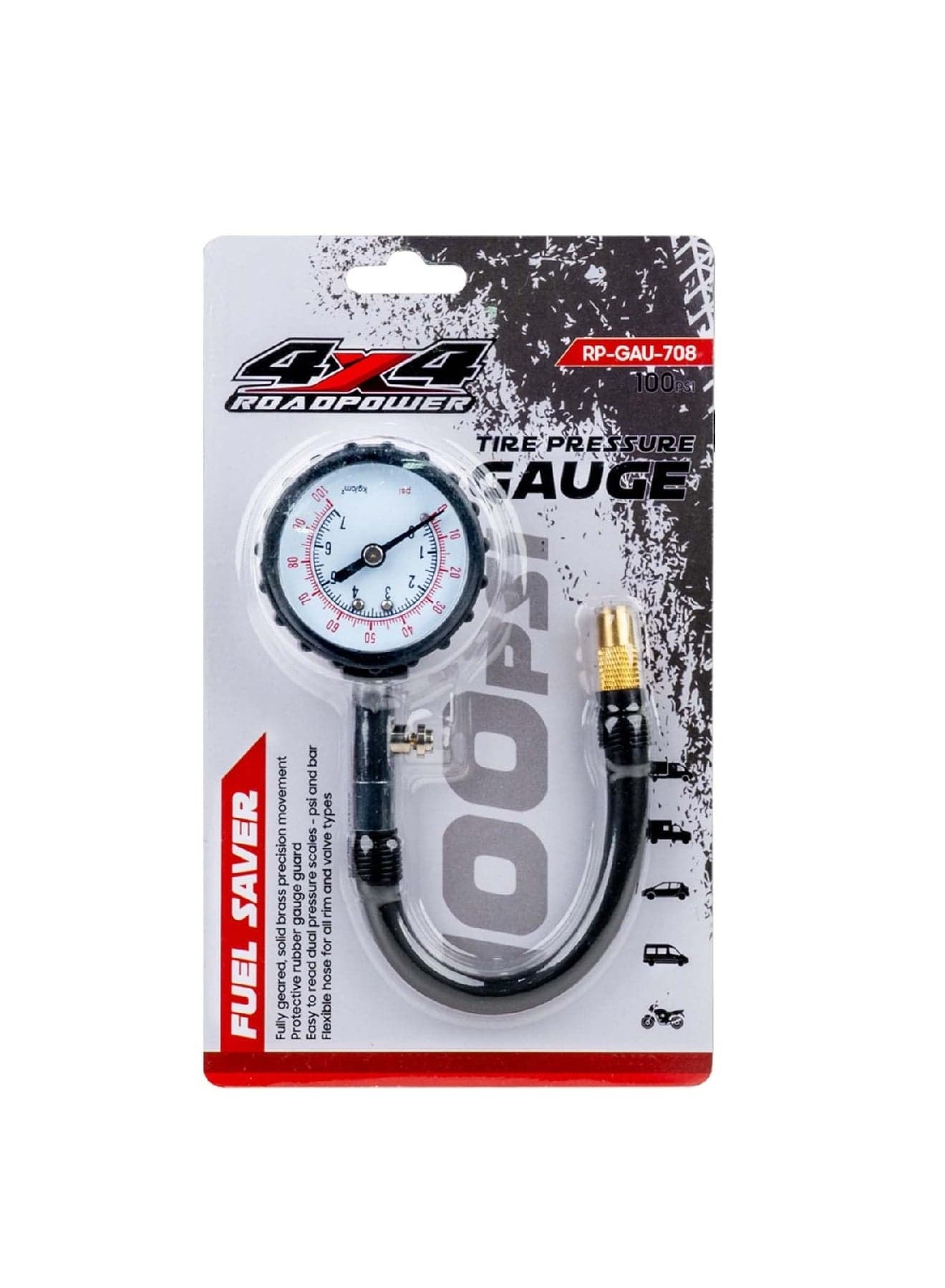 Tire Pressure Gauge 100 psi Accurate Heavy Duty Tire Gauge Cars Trucks SUV Motorcycles