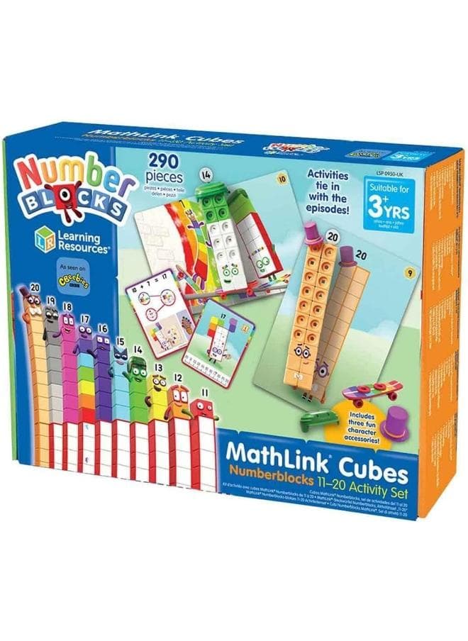 Numberblocks 11-20 Activity Set (155-Piece, Mathlink Cubes, Ages 3+)