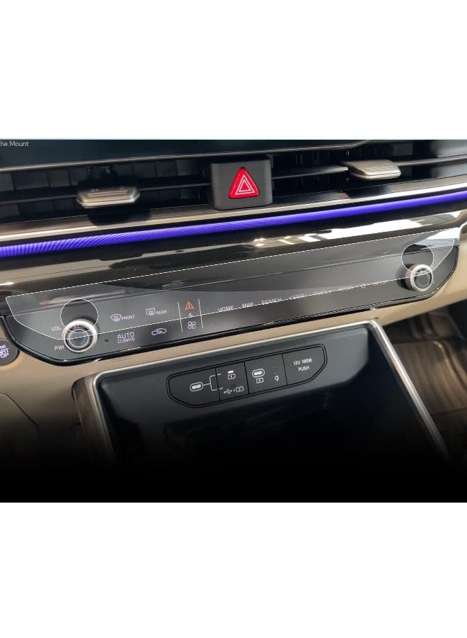 SXCY 2PCS for 2025 Kia Carnival Air Conditioning Screen Protector 2025 Carnival LCD Climate Control Touch Screen Protector Nano for Kia Carnival 2025 Accessories