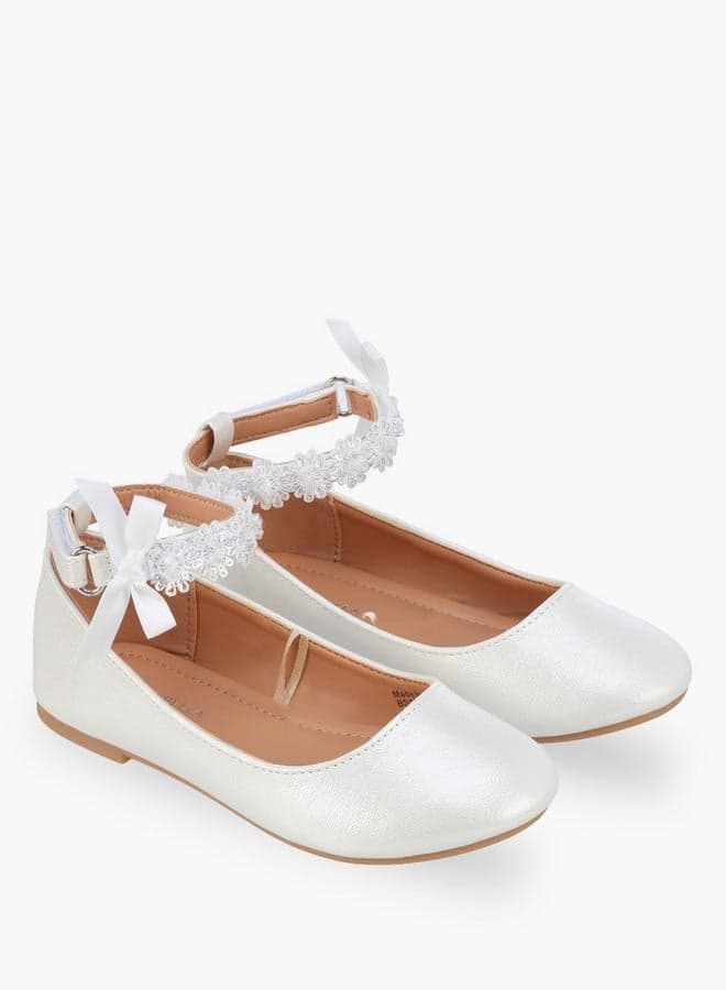 Girls Hook & Loop Ballerina Shoes