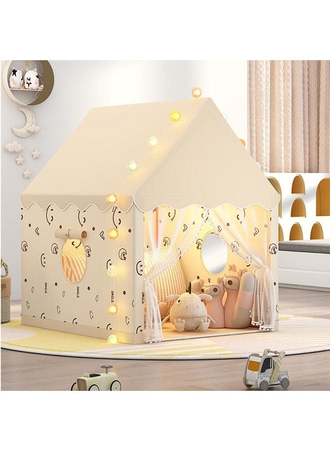 Children's Play Tents for Toddlers, Indoor Play Tents - Princess Tent for Girls, Playhouse Gift, Smiling Face 105*120*128Cm