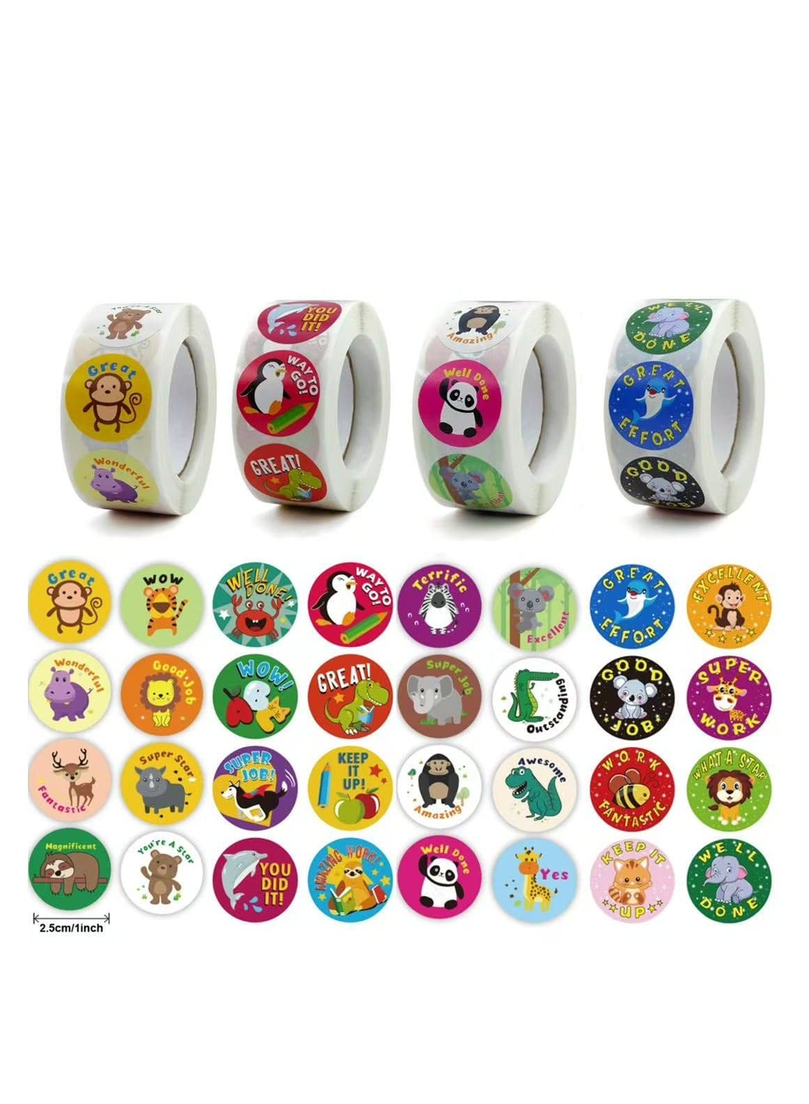 2000 Pieces Reward Motivational Stickers for Kids