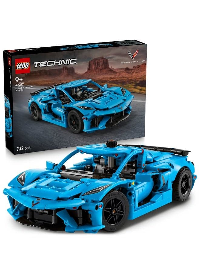 LEGO Technic Chevrolet Corvette Stingray Blue 42217 Building Set (732 Pieces)