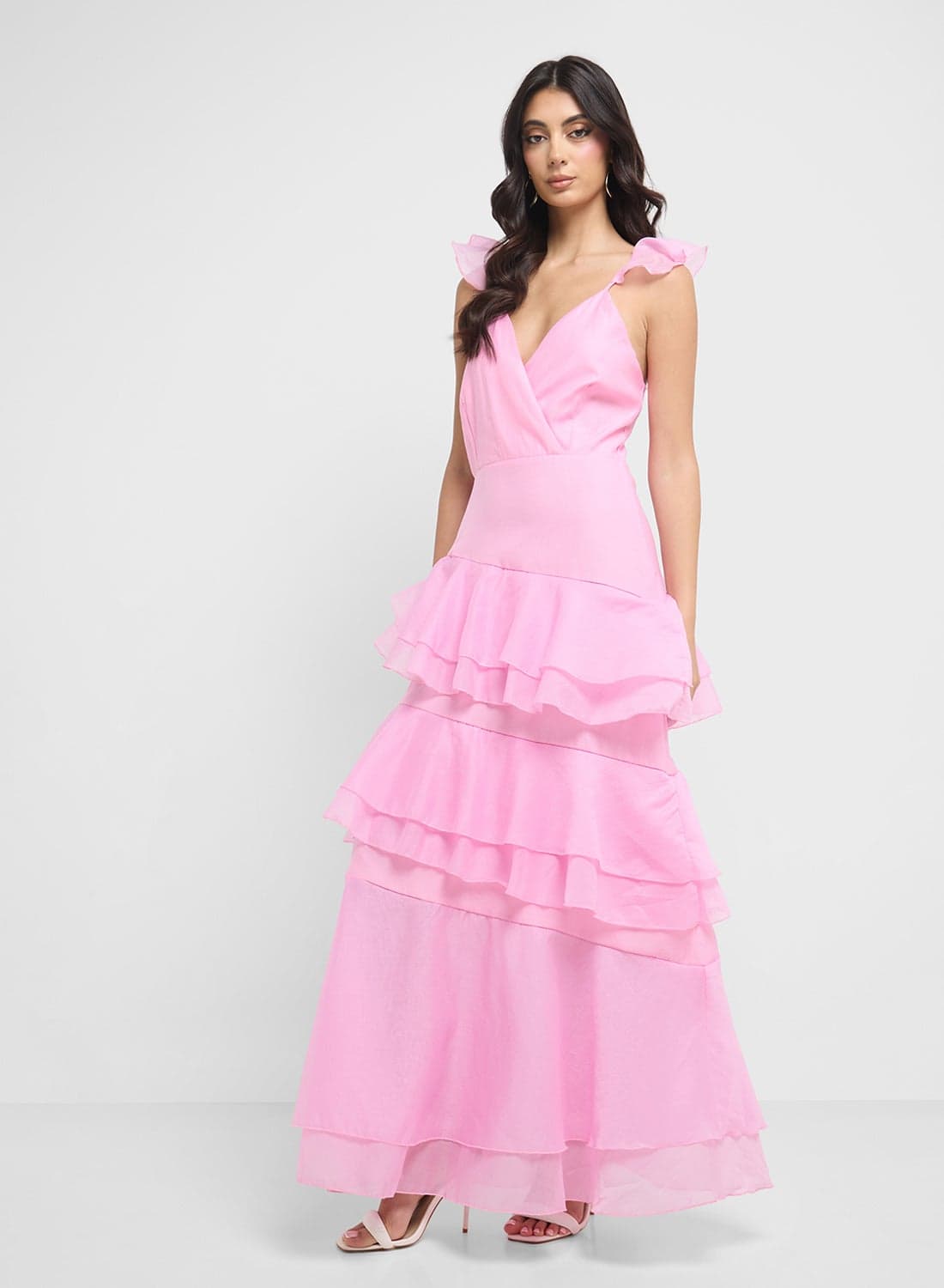 Ruffled Layered Dress