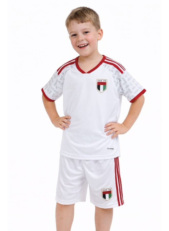 UAE National Football Team Kids Jersey Set – Kids Sports T-Shirt & Shorts Kit, Comfortable Breathable Outfit