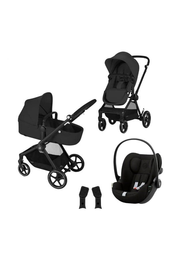 Cybex - EOS Travel System Moon Black (Frame Black) - Cloud G Magic Black
