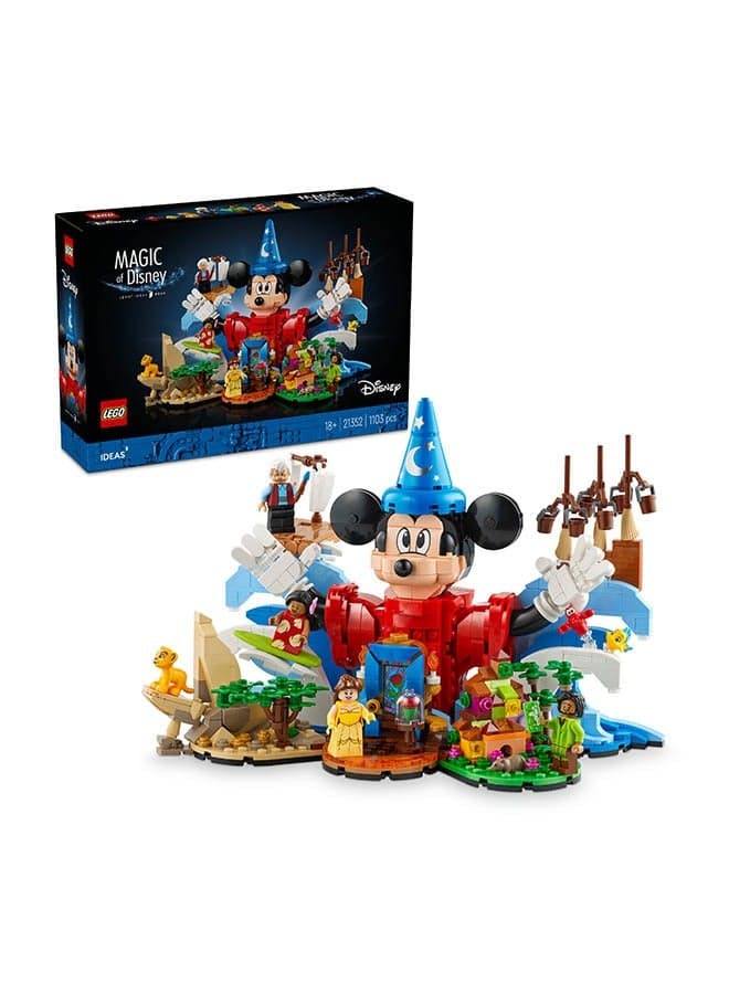 Ideas Magic of Disney Decoration Set for Adults 21352 (Age 18+, 1103 Pieces)