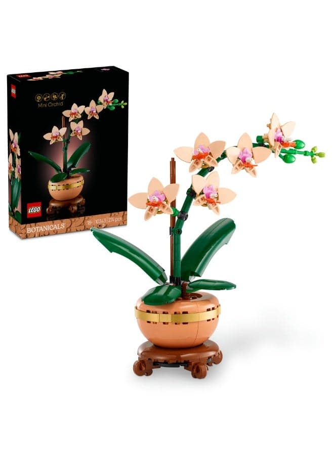 Botanicals Mini Orchid Faux Plant Set for Adults 10343 (Age 18+, 274 Pieces)