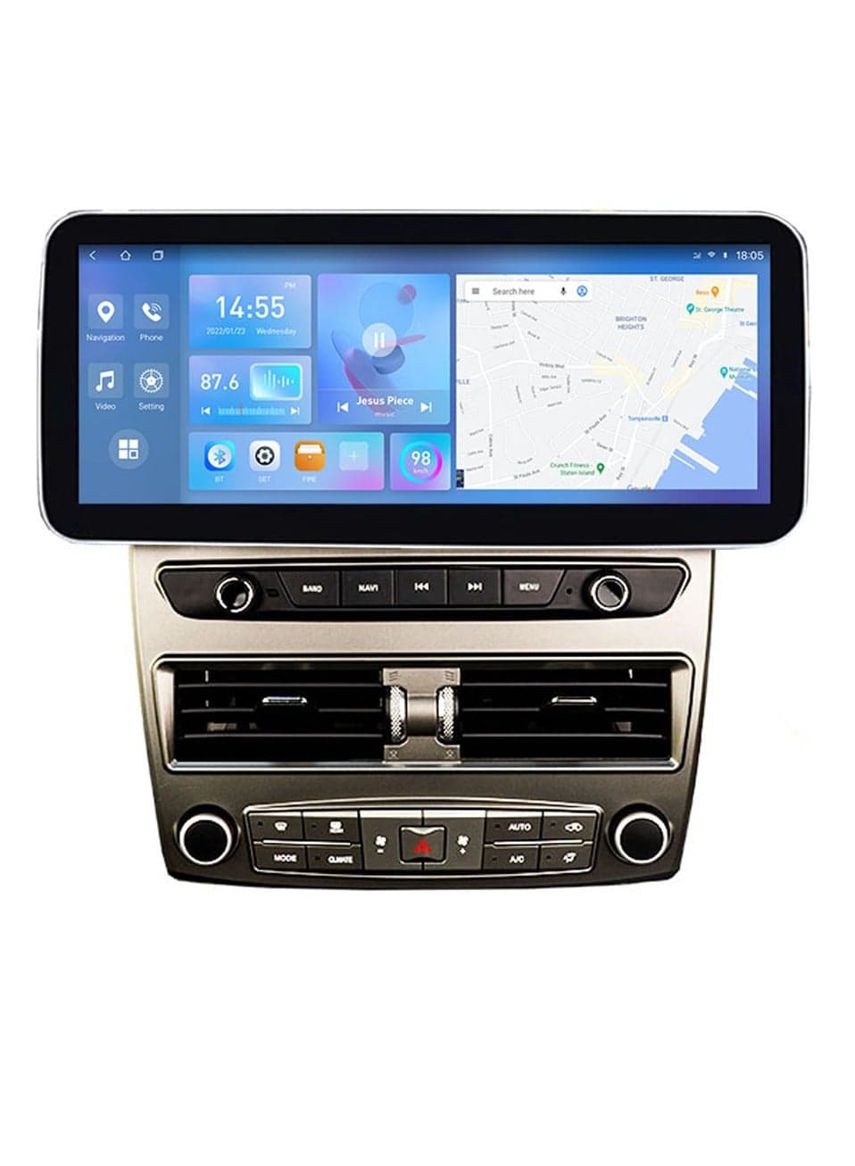 Raymos 12.3 inch Lexus Car Stereo Lexus LS430 2001-2006 Android Screen Support Apple Carplay Android Auto Wireless 4GB RAM Fast Interface included 4G Wifi USB QLED ( 1280x720 )