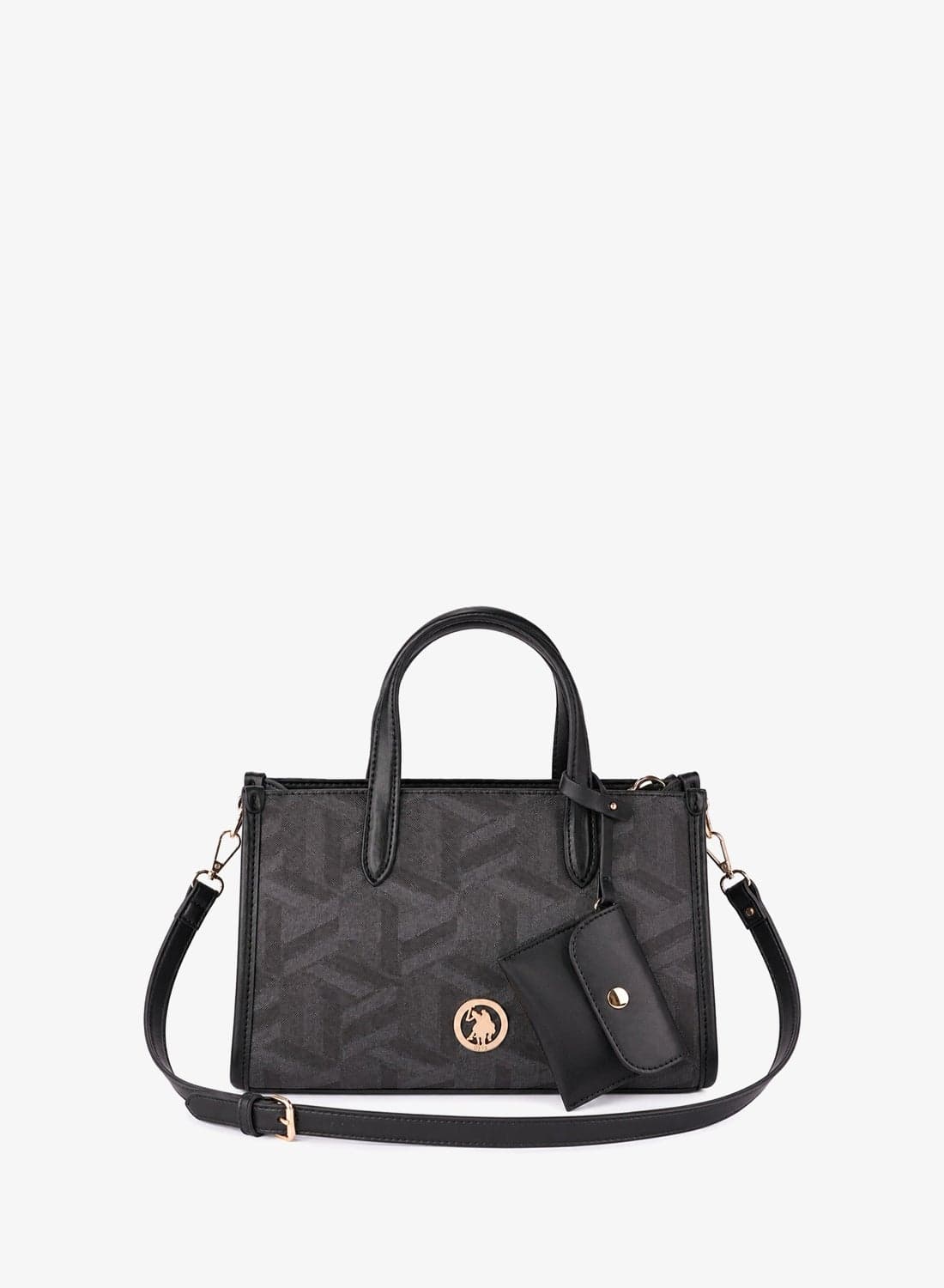 U.S. Polo Assn. Women's Shoulder Bag, Ladies Bag Crossbody Bag & Handbag for Ladies Travel Bag for Girls Black