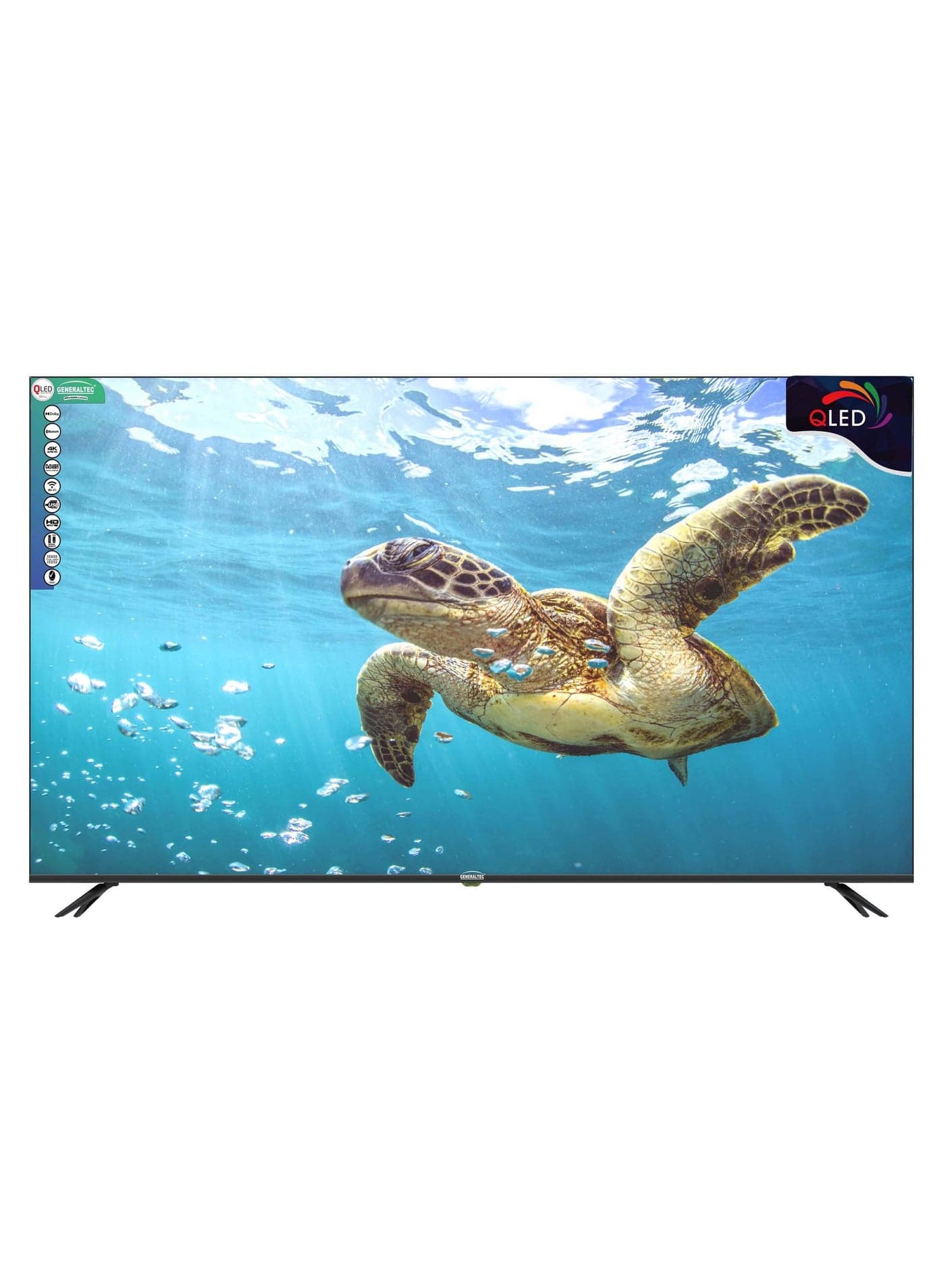 Generaltec 75 Inch Smart 4K Ultra HD QLED TV with WebOS, 2 Remote controls, Magic Remote, Cinema Screen Design 4K Ultra HDR, Dolby Audio, Smart Voice Control