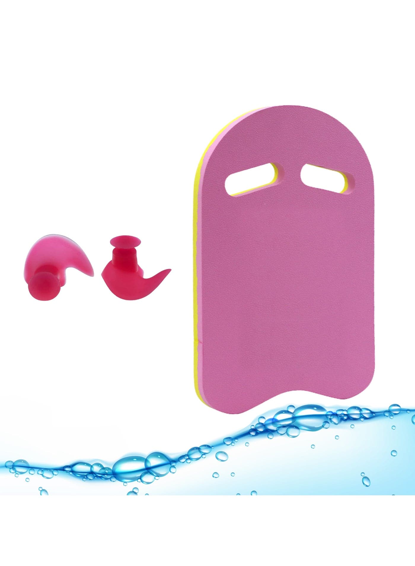 Swimming Board Float Board Foam Board with Earplugs - Swim Kickboard for Kids & Swimming Board for Adults - Pool Beach Swimming Accessories Eva Foam Kick Board With Waterproof , Reusable, Silicone Ear Plugs