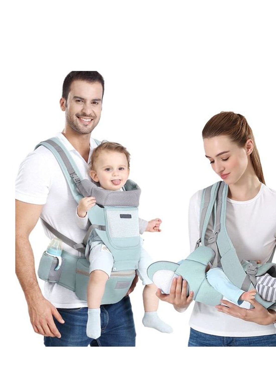 Multifunction Baby Strap Waist Stool Hip Seat Baby Carrier, Suitable For 0-36 Months Baby, 6 In 1 Carrying Mode,Adjustable Size, Very Suitable For Hiking Shopping Trip