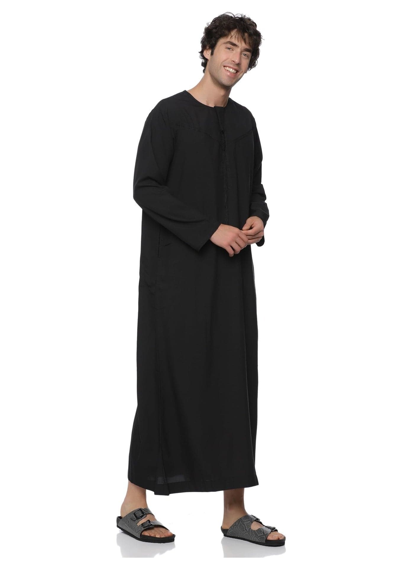 Mens Emirati Kandura/hobe | Premium Hand-Stitched Kandura | Traditional Arabic Dishdasha for Men | Elegant Middle Eastern Jubba in Soft Fabric