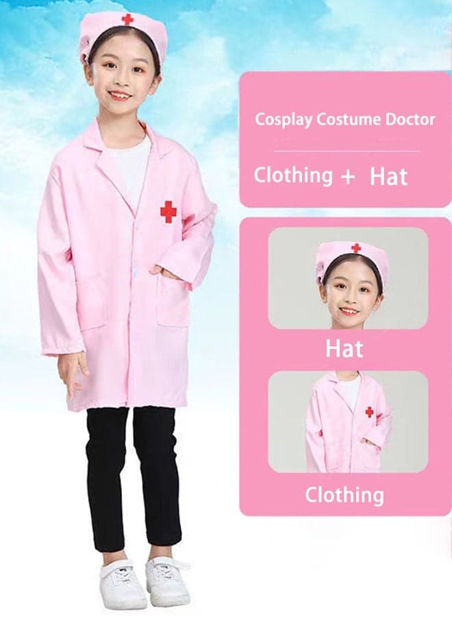 Kids Cosplay Set Doctor Dress up for Toddlers Nurse Costume Costume Accessories Suitable for Theme Party Halloween Cosplay