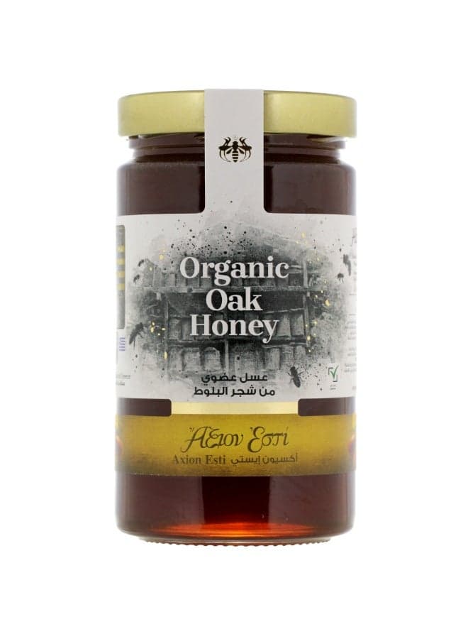 Axion Esti Organic Oak Honey 950g | Raw Greek Oak Honey