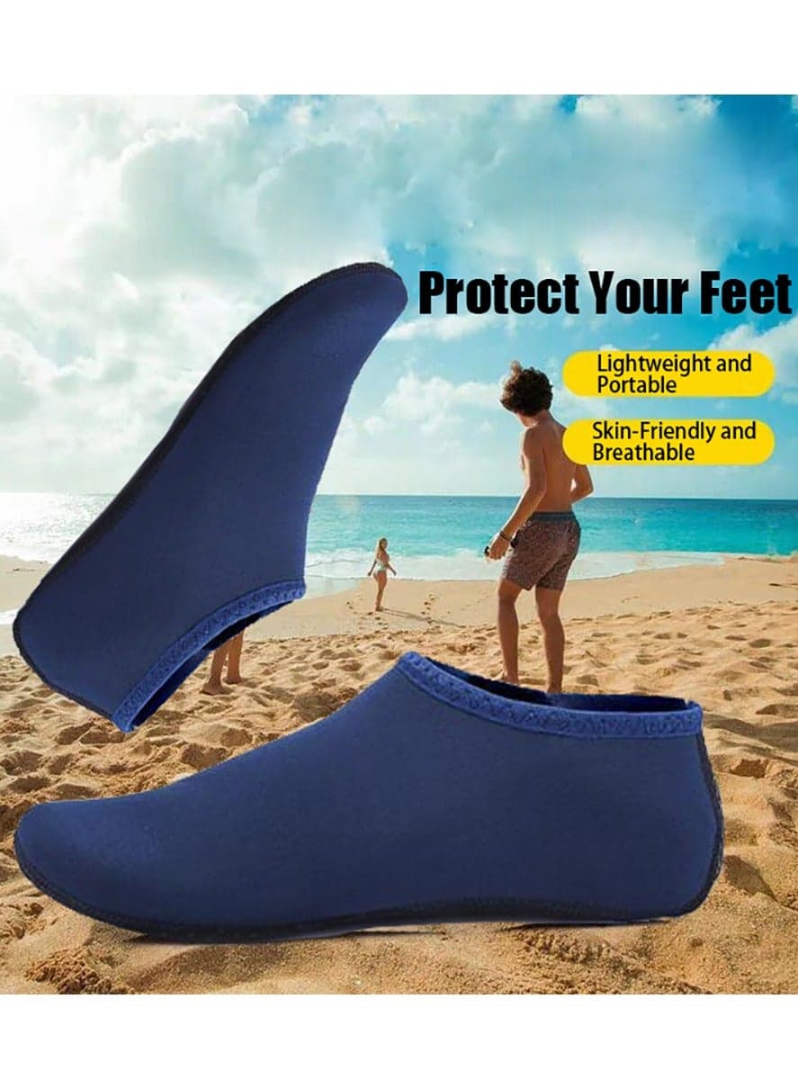 Water Shoes Womens Mens Beach Shoes Quick-Dry Barefoot Aqua Shoes Socks Snorkeling Shoes Water Socks for Outdoor Beach Swim Surf Walking Yoga (B)