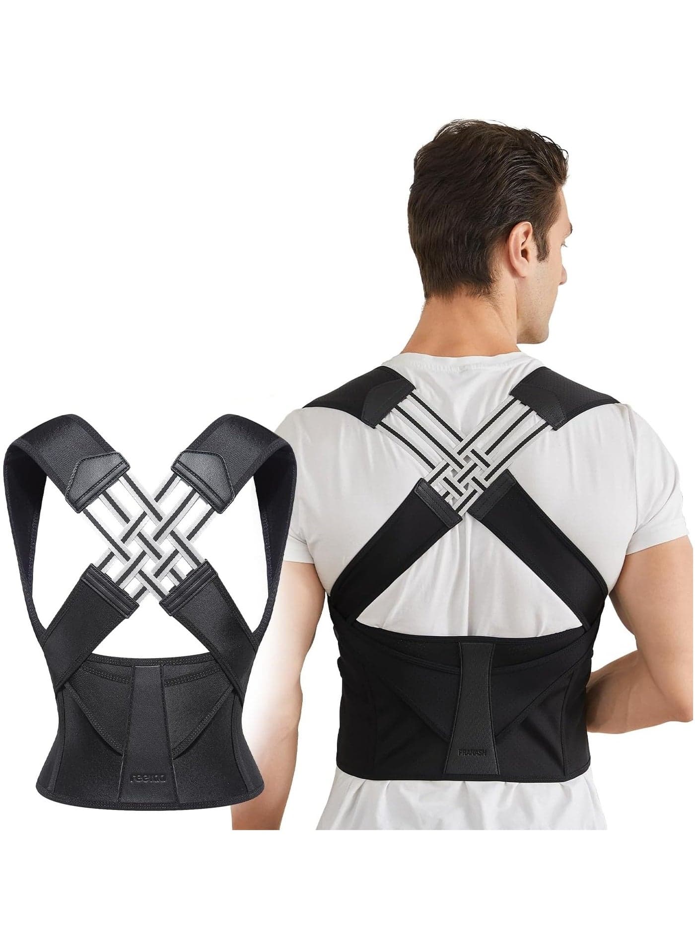 Posture Corrector for Men and Women, Adjustable Back Brace, Back Straightener Corrector, Hunchback Correction, Spine Support (XXL)
