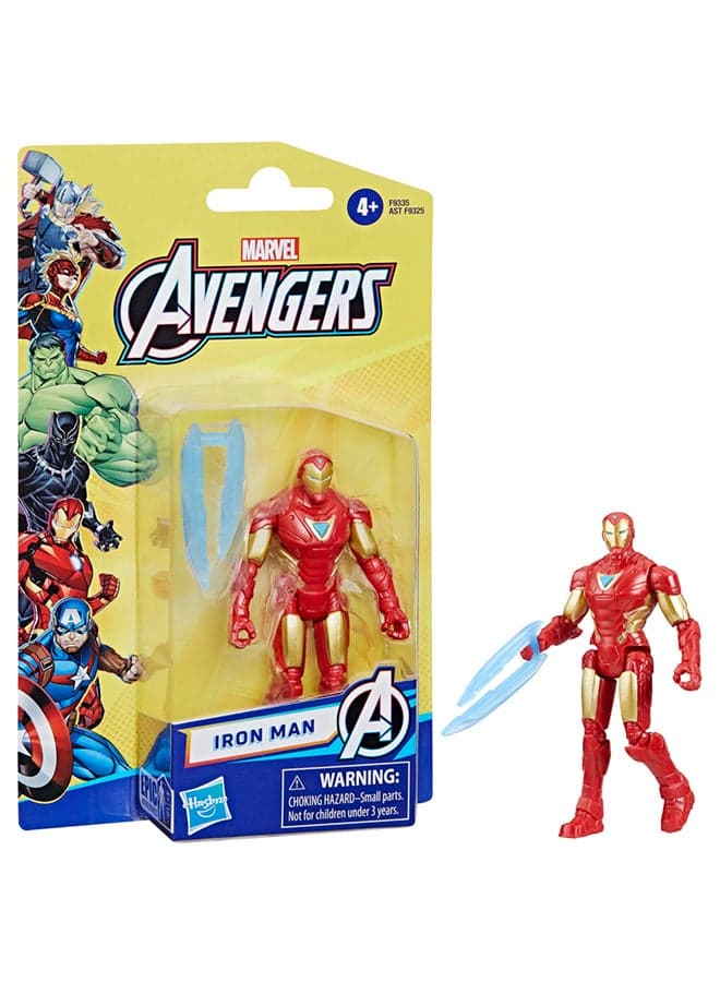 Marvel Avengers Epic Hero Series Iron Man Action Figure, 4-inch, Super Hero Toys For Kids Ages 4 and Up