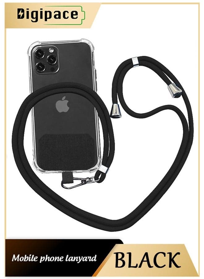 Phone Lanyard, Universal Crossbody Cell Phone Lanyards, Multifunctional Nylon Patch Adjustable Shoulder Neck Strap Compatible with Most Smartphones