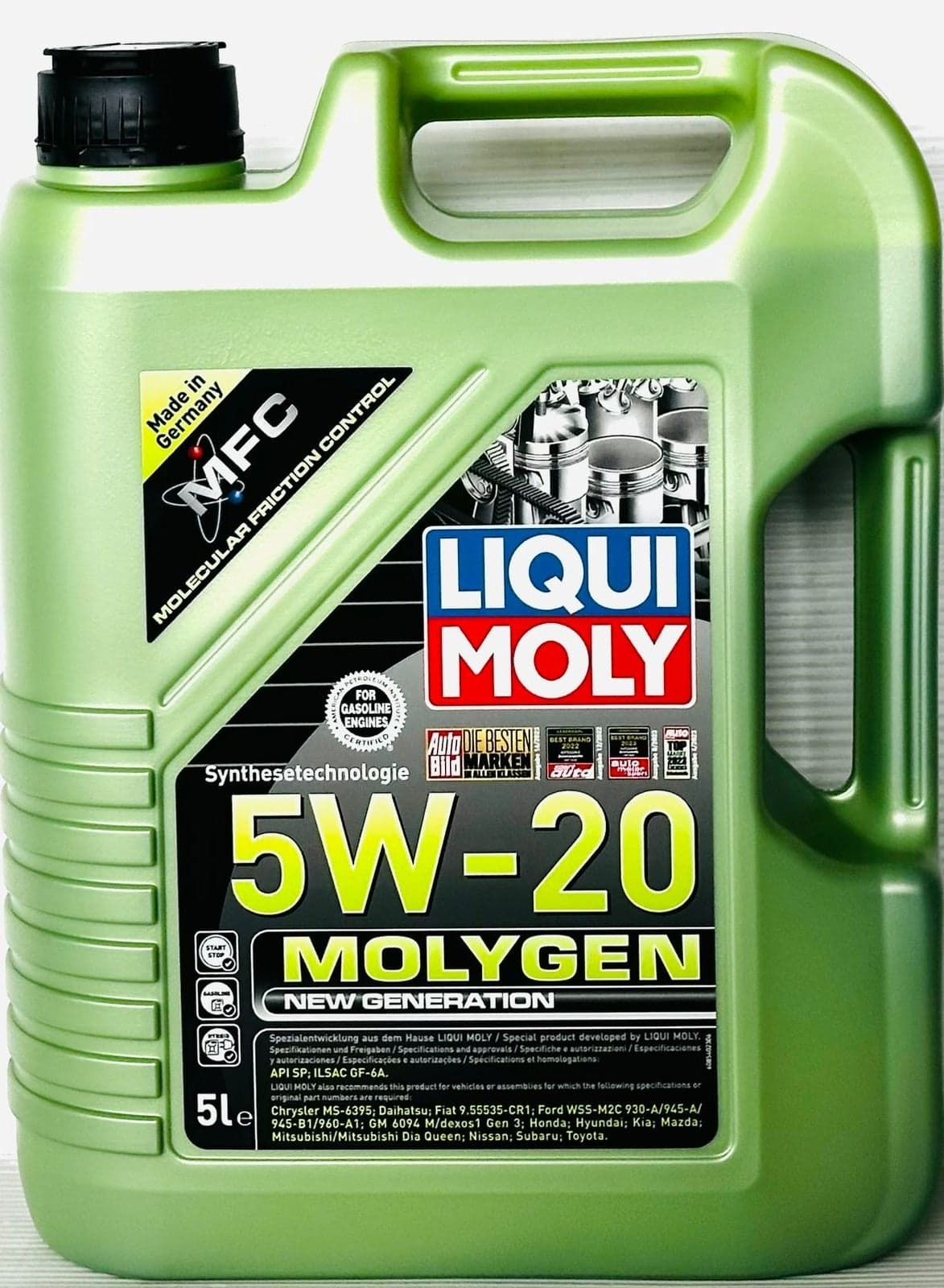 5W20 Molygen New Generation Engine Oil 5Ltr