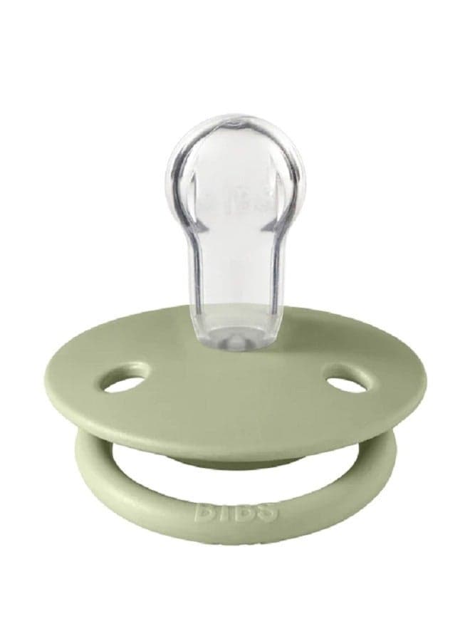 BIBS Pacifier DeLux (Silicone) One Size 0-3 Yrs , 1-piece - Green