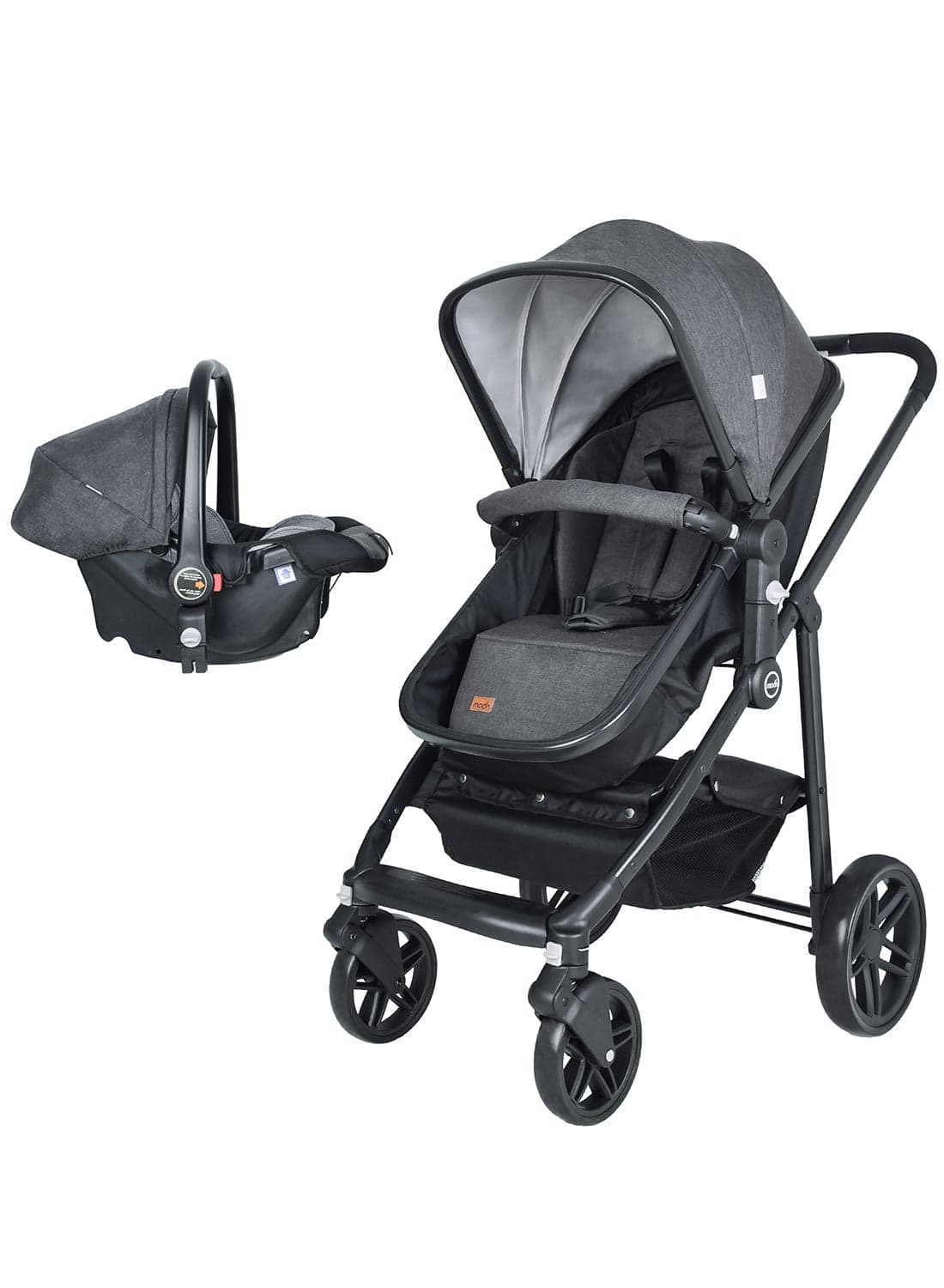 Tres 3 in 1 Travel System - Black & Gray