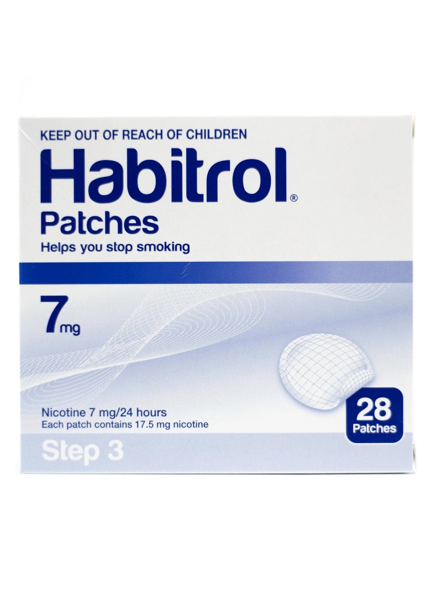 Habitrol Patches Stop Smoking Aid Patches - 28 Each (Step 3 - 7 Mg)