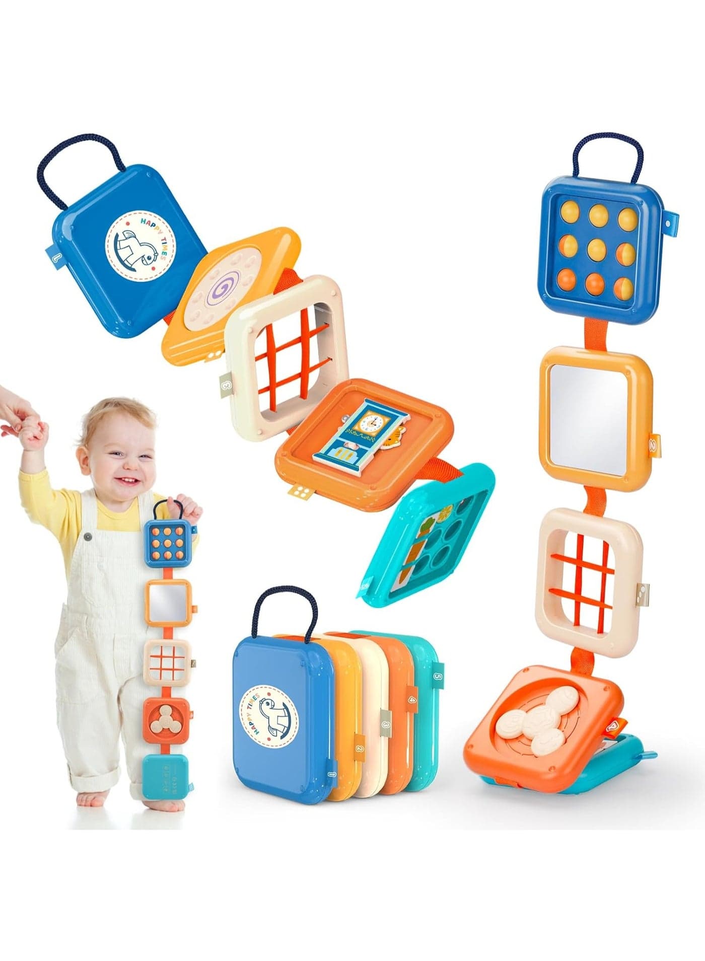 Montessori Toys for 1+ Years Old, Busy Board for Toddlers 1-3, Educational Activities Sensory Toys Travel Toys for Toddlers Birthday Gifts for Boys Girls