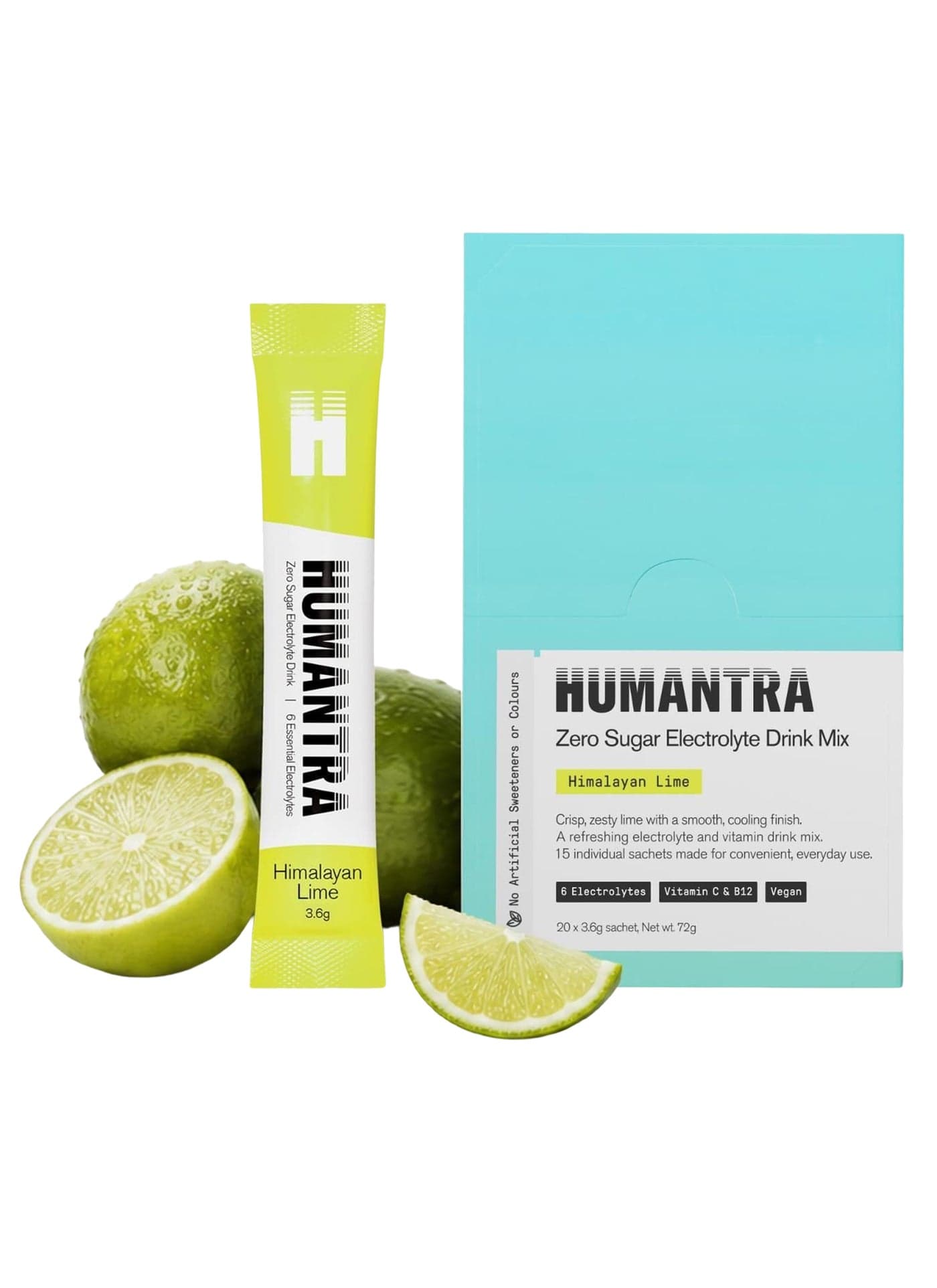 Himalayan Lime Electrolyte Hydration | Zero Sugar, Vitamin C + B12 w/ Magnesium