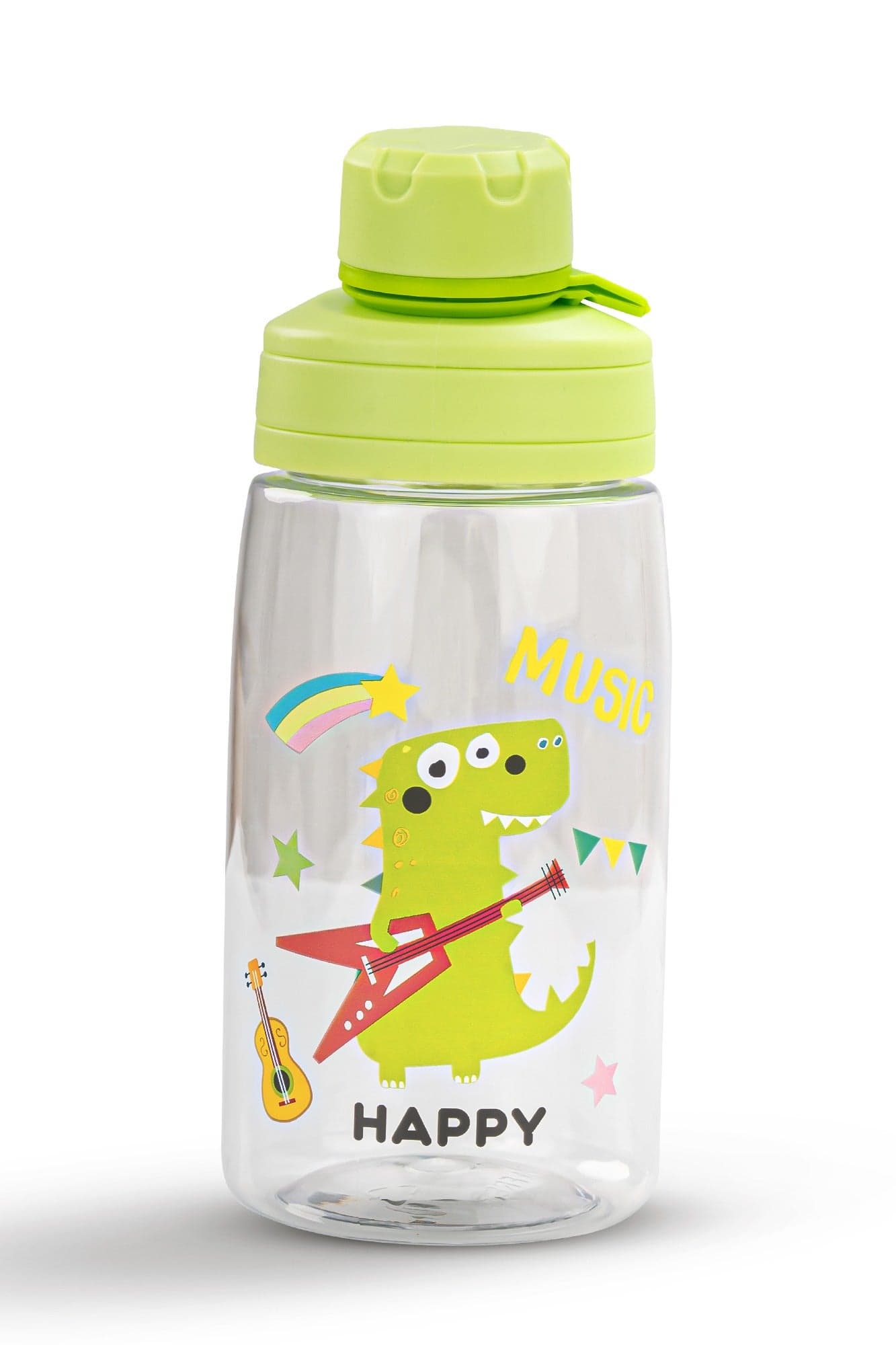 480 ML Baby Water Bottle for Kids with Carry Handle BPA Free Non Toxic Kids Water Bottle for School, Easy-Clean, Spill Proof Cups for Kids, Toddler Water Bottle Green