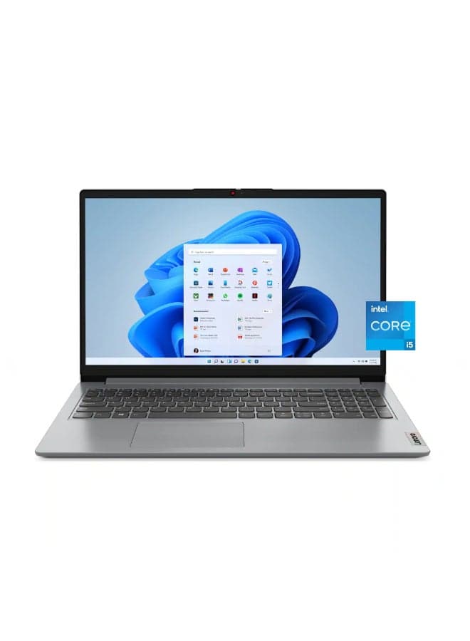 Ideapad 1 Laptop, 15.6 Inch FHD Display, Intel Core i5-1335U, 16GB RAM, 256GB SSD, Integrated Graphics, Window 11 Home English Cloud Grey
