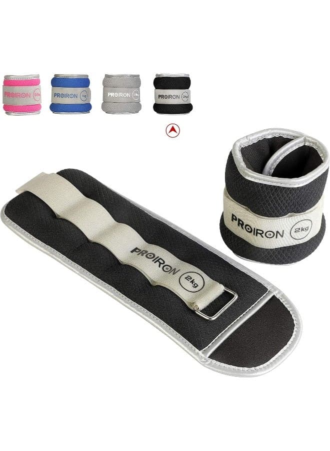 PROIRON Ankle Weights Wrist Leg Weights for Women Men 0.5kg-2kg in Pair Reflective Ankle Weight Set for Fitness Exercise Jogging Aerobics