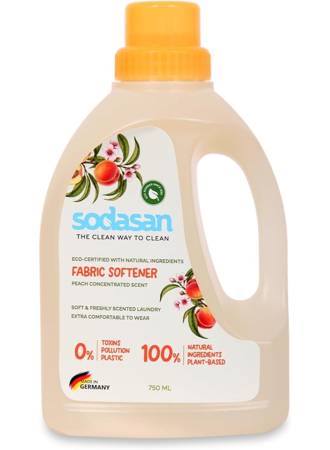 100% Natural Peach Fabric Softener