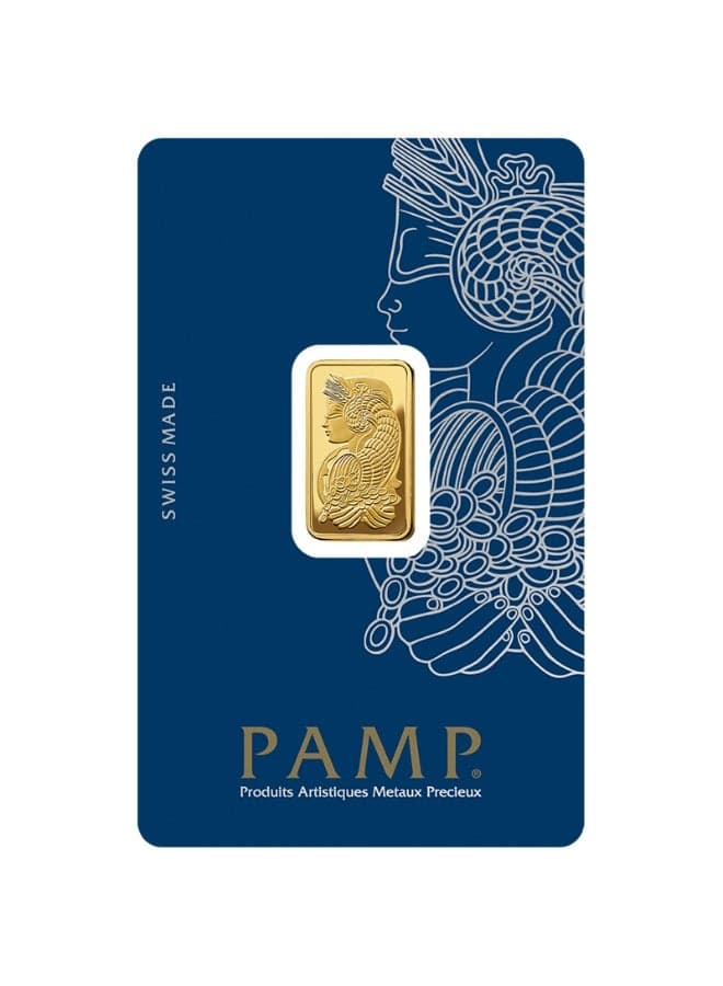 Suisse Pamp Queen Fortuna 24K (999.9) 5g Pure Gold Bar - 5 Grams - PAMP