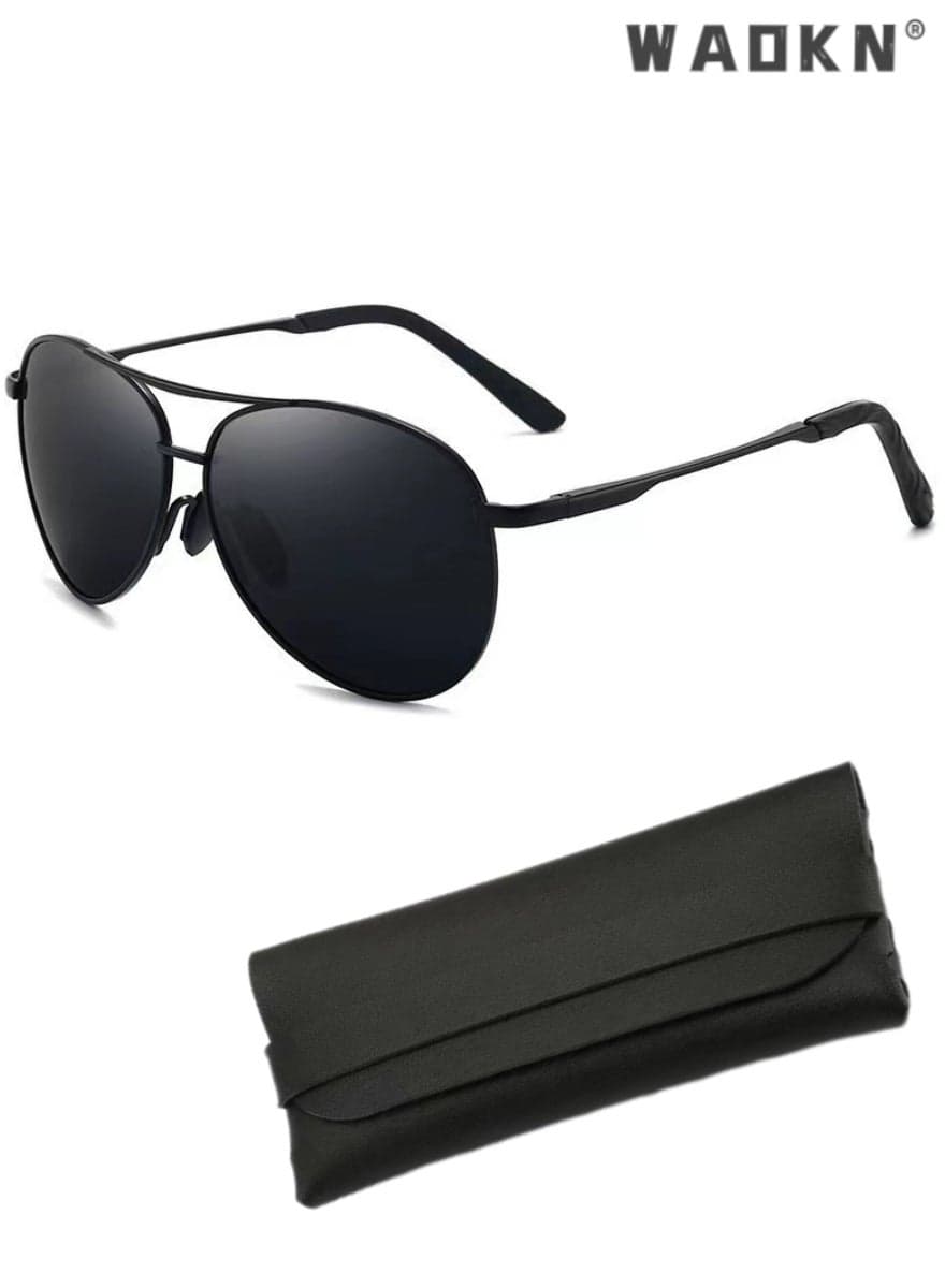 Polarized Sunglasses Men Women Metal Frame Shades Aviator Men's Sun Eye Glasses UV400 Protection For Fishing Driving Travelling,Men Driving Sun glasses UV Protection Polarized Retro Sunglasses Black
