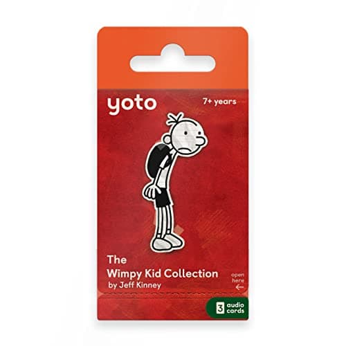Yoto Diary of a Wimpy Kid Collection by Jeff Kinney 3 Kids Audiobook Cards for Use Player Mini Bluetooth Speaker Fun Educational Daytime Bedtime Stories for Children Ages 7