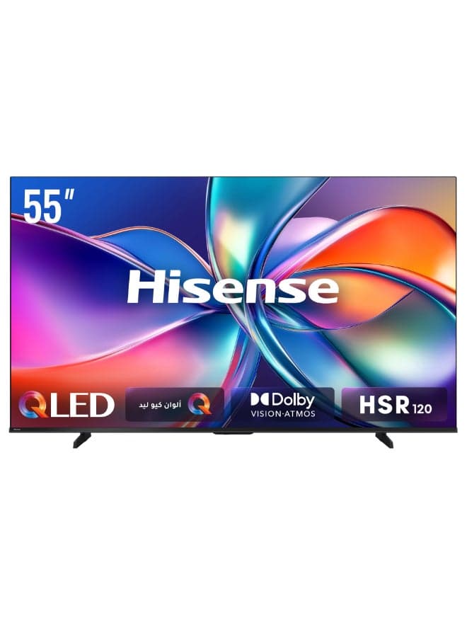 55 inch QLED 4K Smart TV 55E7Q,HSR 120Hz Quantum Dot Colour,Dolby Vision.Atmos,Game Mode Plus,Voice control,AI Light Sensor,350 nits Typical brightness,8 Years OS Update 55E7Q Black