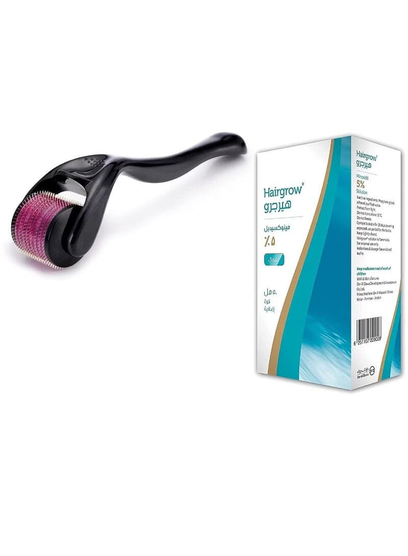 Hair grow 5% Minoxidil 50ml With Derma Roller