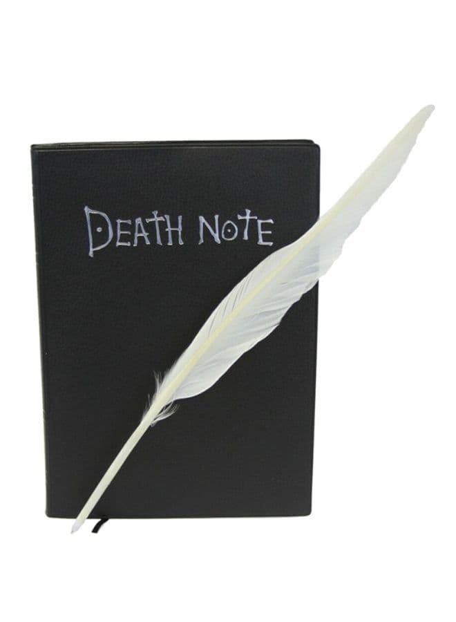 Death Note Notebook With Quill-Pen Black/White