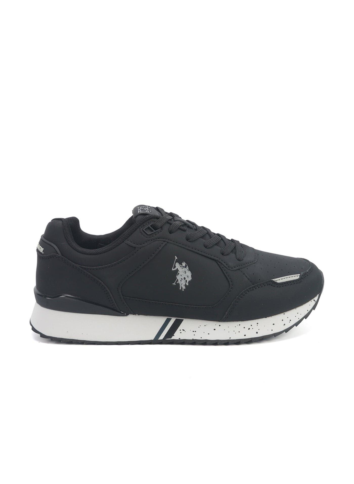 Men's Black Sneakers - Iconic Branding for a Clean Look Shoes