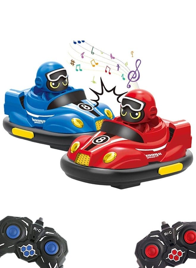 Kids Remote Control Car Toys Set, RC Race Vehicles Playset, Electronic Bump & Pop-up Game W/ 2 Figures, Cool Indoor Outdoor Birthday Gift 3 4 5 6 7 8-12 Years Old Kids Boy Child Teen