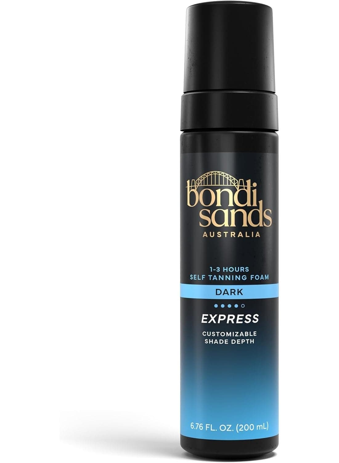 1-Hour Express Self Tanning Foam for a Quick Tan - Develops a Natural Glow in Just 60 Minutes, Customizable Results Based on Duration (200 ml)