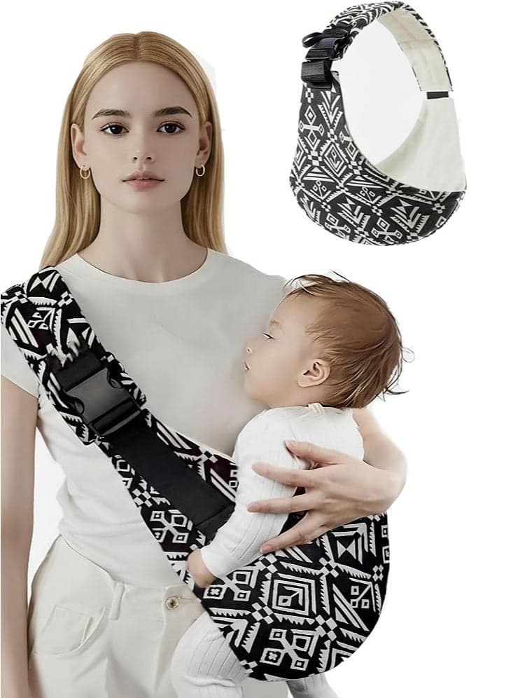 Baby Sling, Baby Carrier, Toddler Carrier Slings, Baby Sling Carrier with Thick Shoulder Straps Adjustable for Newborn Infant Toddler 3-36 Months, Breathable and Comfortable