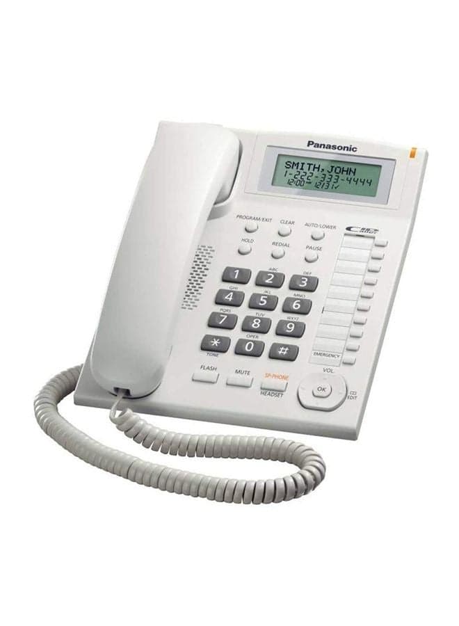 Integrated Corded Telephone White