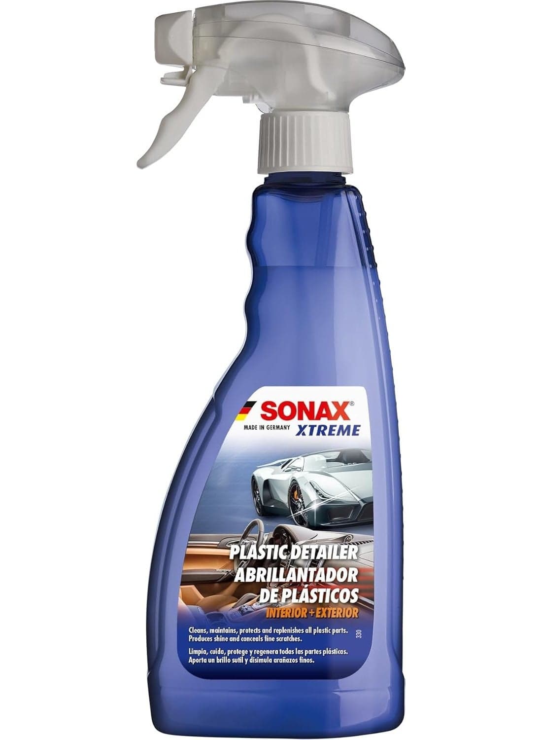 Xtreme Plastic Detailer - 500ml Interior & Exterior Plastic Restorer for Cars - Cleans, Nourishes, Protects & Revitalizes Plastic Surfaces